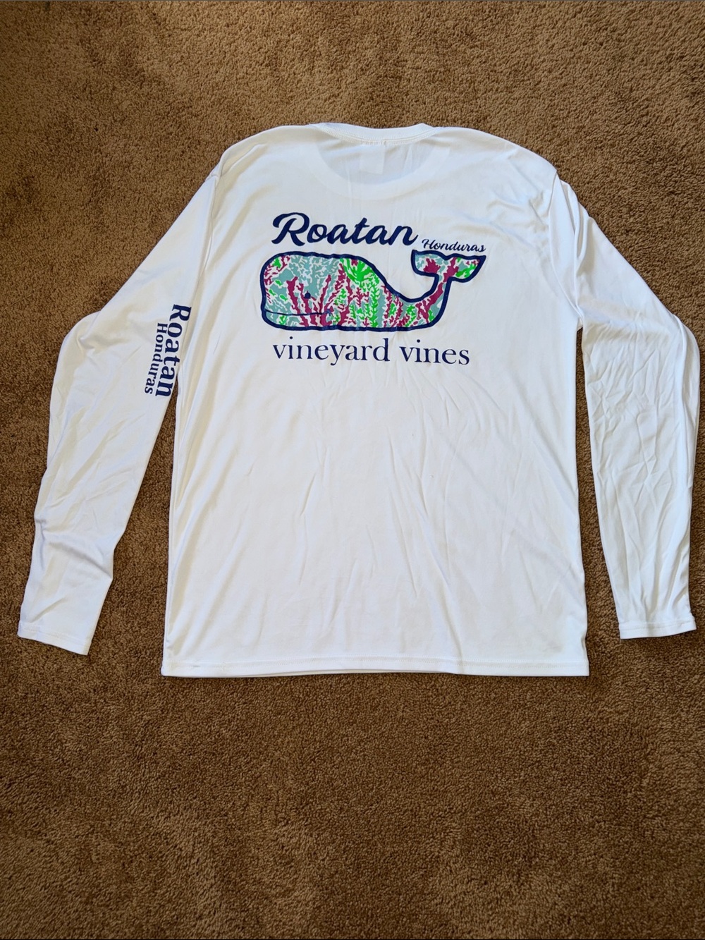Vineyard Vines White Long-Sleeve Rash Guard Roatan - Picture 5 of 7